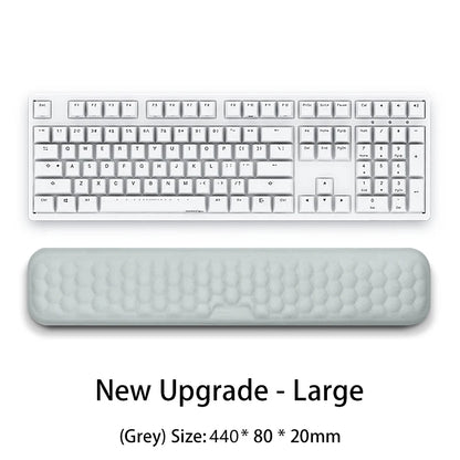 Reposamuñecas Ergonómico Espuma Memoria para Teclado y Mouse Pad (Protección Oficina/Tipeo) Computadora/Notebook