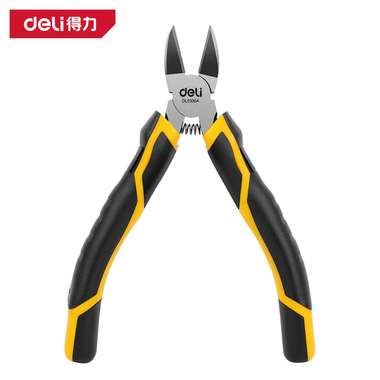 Alicate Corte Diagonal Deli CR-V (5"/6") para Joyería/Cable/Plástico (Mini Pinza Herramienta Eléctrica)