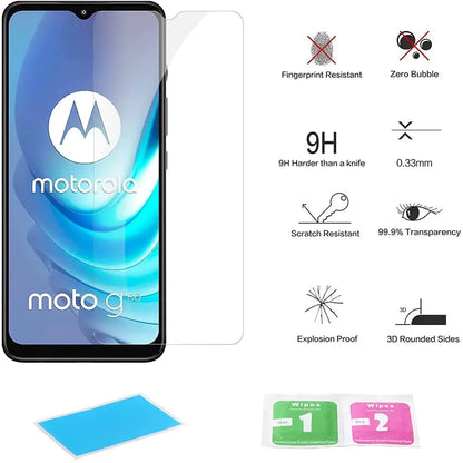 3Pcs Tempered Glass for Motorola Moto G10 G20 G30 G50 G60 G100 G200 G31 G41 G51 G71 G22 G52 G82 E40 E20 Screen Protector