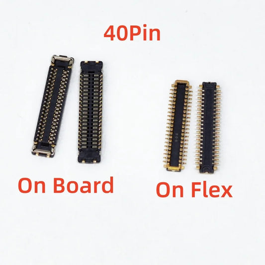 5-10Pcs 40Pin LCD Display Screen Connector MainBoard FPC For Xiaomi Redmi Note7pro note 7 pro Plug On Board