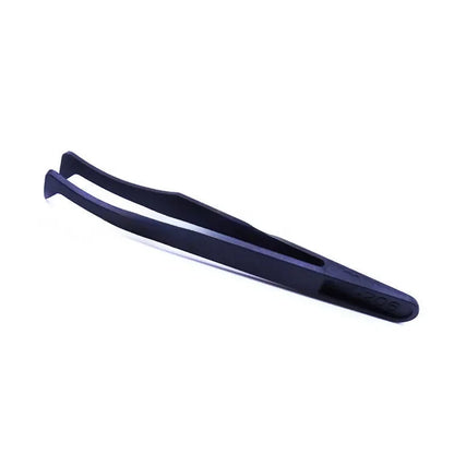 Pinzas Antiestáticas Fibra Carbono Herramienta Reparación Relojero (Plástico Negro)