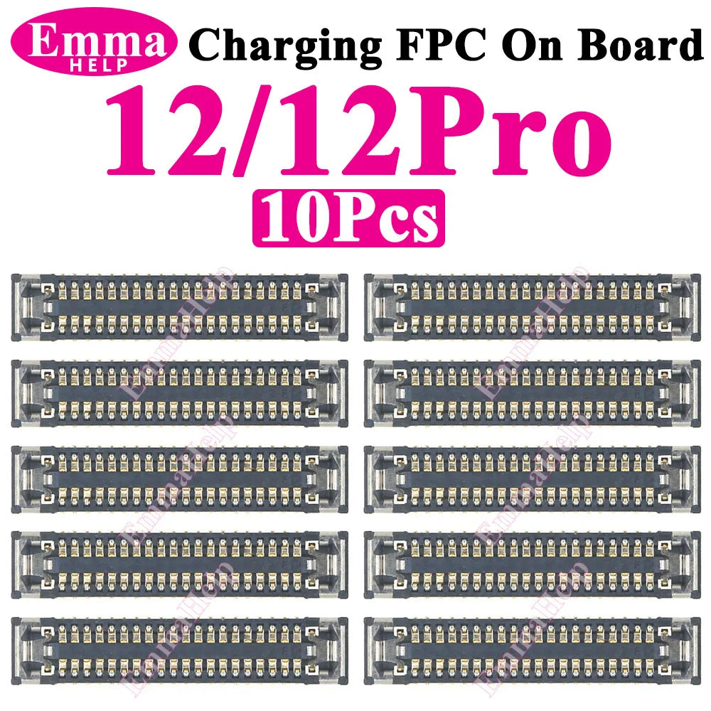 Conector FPC Dock Carga USB en Placa Lógica para iPhone 11-16 Pro Max/Plus/Mini/XS Max (Original, 10 Unidades)