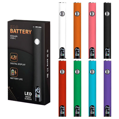 Kit Cautín Recargable USB (Batería Varilla Conector 510) Display LED, Voltaje Ajustable 3 Niveles, Herramienta DIY Reparación