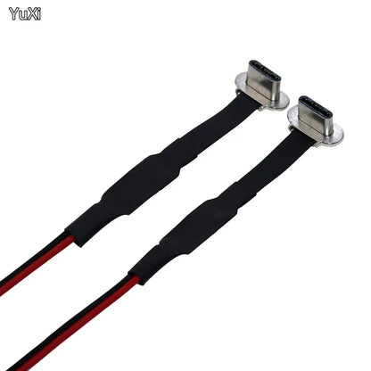 Cable Plano FPC (3 Pines USB-C Macho) para Carga Inalámbrica con Resistor R1 / Cable Soldadura (Extensión)