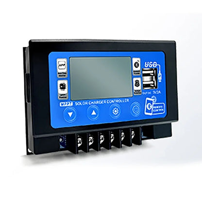 Controlador Carga Solar MPPT 30A/60A 12V/24V LCD Display Bluetooth/WiFi Snap-On Almacenamiento Energía