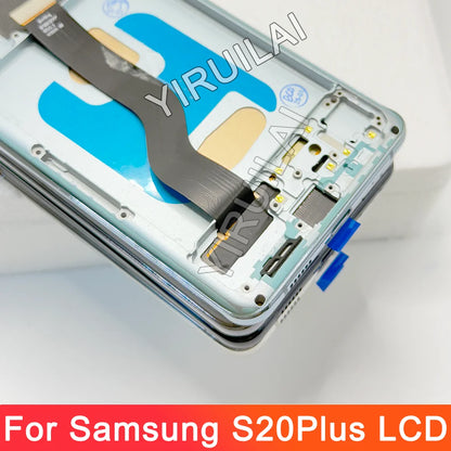 Pantalla TFT S20 Plus con marco para Samsung Galaxy S20 Plus G985F G986F pantalla LCD reemplazo de pantalla táctil Digital