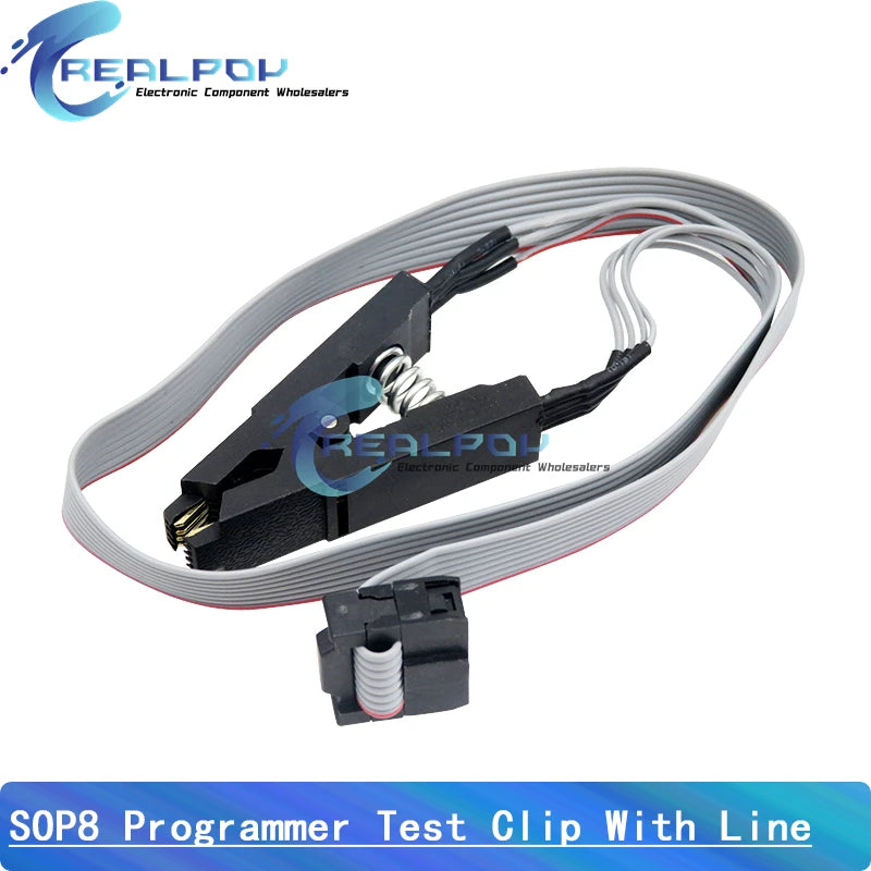 Kit Programador USB CH341A/CH341B 24/25 Series EEPROM Flash BIOS + Clip Test SOP8/SOP16/SOIC8/SOIC16 Clamp