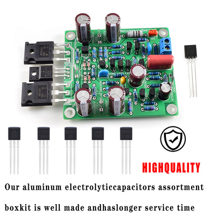 Kit Transistores BJT Potencia Bipolar (A1015/BC327/BC337/C1815/S8050/S8850/2N2222/2N2907/2N3904/2N3906, PNP/NPN) Kit Electrónico (200 Piezas)