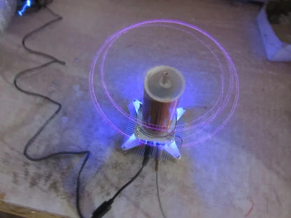 Kit DIY Bobina Tesla Musical Rotatoria con Molino Iónico Electrónico