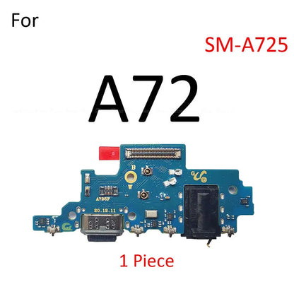 Placa Puerto Carga Rápida USB con Micrófono y Flex para Samsung Galaxy M42/M51/A51/A52/A71/A72/A90 4G/5G