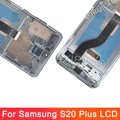 Pantalla LCD OLED para Samsung S20 plus G985 G985F G985F/DS, montaje de digitalizador con pantalla táctil de repuesto