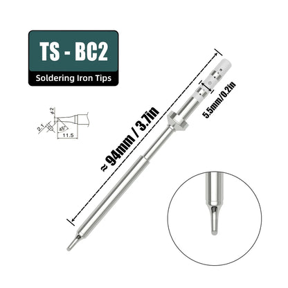 TS101 PINE64 TS100 Electric Soldering Iron Replacement Heater Tips Solder Head Models of Pinecil TS Tip Sting Tin Welding Tool
