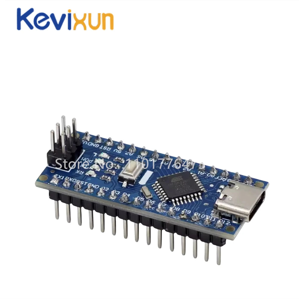 Placa Nano 3.0 (ATMEGA328P, 16MHz, CH340) con Bootloader (Puerto Mini/Tipo C/Micro USB) compatible Arduino