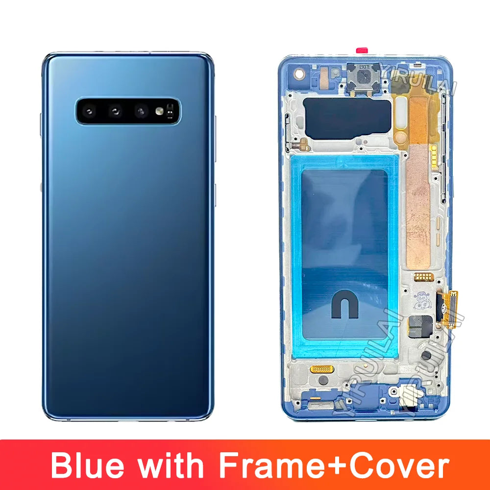 TFT probado S10 LCD para Samsung Galaxy S10 SM-G973F/DS G973U G973 LCD S10 pantalla LCD MONTAJE DE digitalizador con pantalla táctil reemplazo