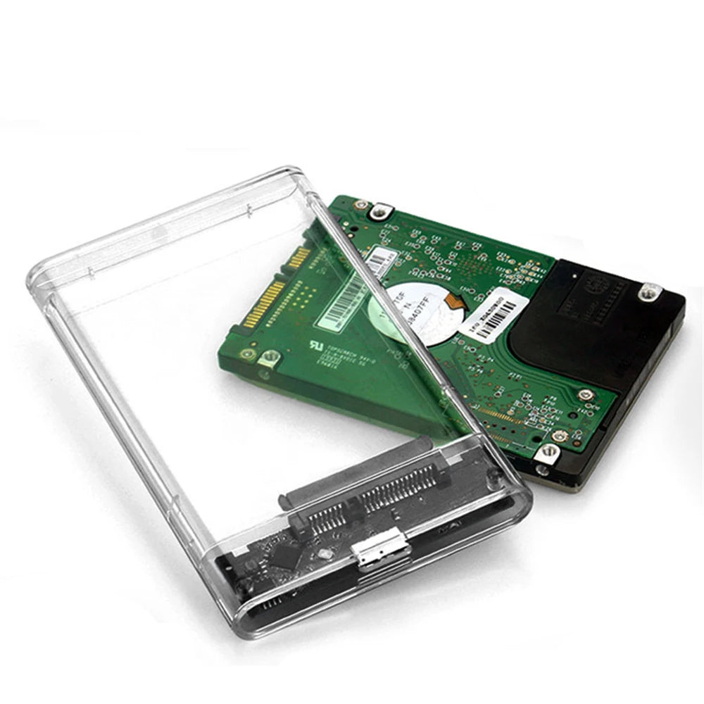 Carcasa Externa USB 3.0 para Disco Duro HDD/SSD SATA 2.5" (5Gbps) Caja Portátil Harddisk Cable Incluido