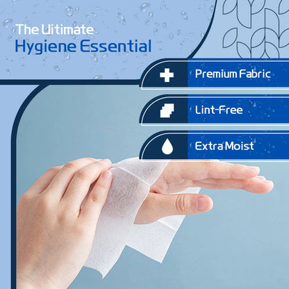 100pcs Alcohol Disinfectant Wipes, 70% Isopropyl Antibacterial Sanitizing Wipes for Hands & Surfaces, Kills 99.9% Germs, Extra T