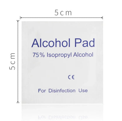 100pcs/box Disposable Alcohol Cotton Pads Disinfectant Wipe Alcohol Tablets Home Outdoor Cleaning Care Tools