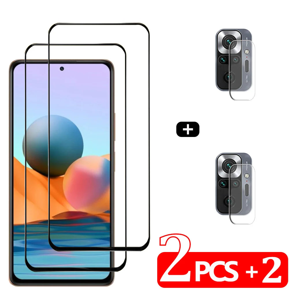 Pelicula, Front Tempered Glass For Xiaomi Redmi Note 14 10 11 12 13 Pro 5G Screen Protectors Redmi Note 12S 11S 10S cristal templado Note10 S protector pantalla Note11 verre trempé Redmi Note12 Pro Plus Camera Film