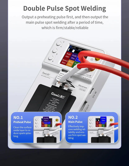 Qianli Macaron Max 2 Spot Welding Machine Adjustable 6 Speed Pulse Time Micro Spot Welder for Phone 11-15PM Battery repair tools