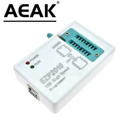 Kit Programador USB SPI Alta Velocidad AEAK EZP2010 + Clips Test + Sockets Soporta EEPROM 24/25/93, Flash 25 BIOS Chip