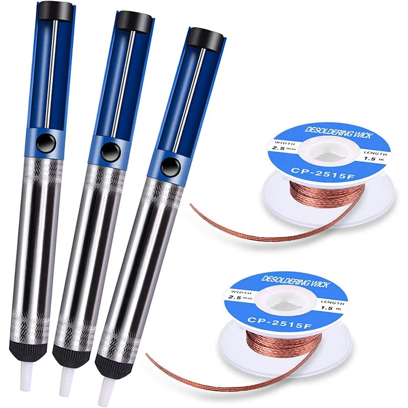 Alambre Malla Succión Soldadura (Ancho 2.5mm, Largo 1.5m) Fuerte Retorno para Reparación Circuito Eficiente