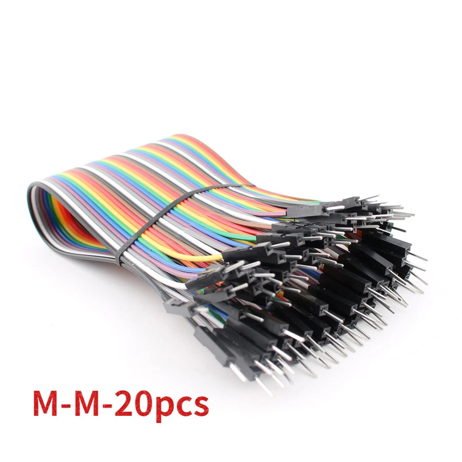 Cable Dupont 20cm (20-40 Unidades) Macho-Macho / Hembra-Hembra / Macho-Hembra para Protoboard DIY