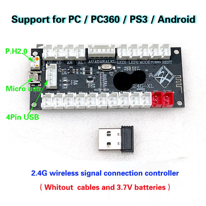 Placa Encoder USB Zero Delay para Joystick Controladora Juego Lucha compatible Raspberry Pi/PC/PS3/Switch/Android (DIY Arcade Neo Geo)