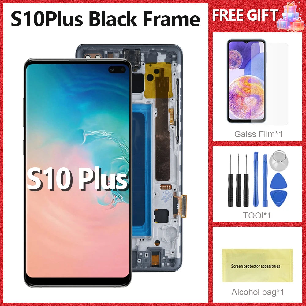 Pantalla S10plus 100% probada para Samsung S10 Plus, pantalla LCD S10 + para G975 Sm-g975f/ds G975u G975w