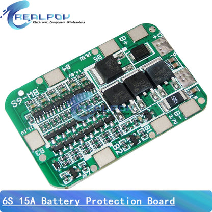 1S 2S 3S 4S 5S 6S 3A 15A 20A 30A Li-ion Lithium Battery 18650 Charger PCB BMS Protection Board For Drill Motor Lipo Cell Module