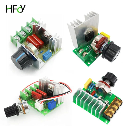 Controlador Velocidad Motor AC 110V/220V 2000W/4000W SCR Regulador Voltaje Dimmer Termostato Alta Potencia
