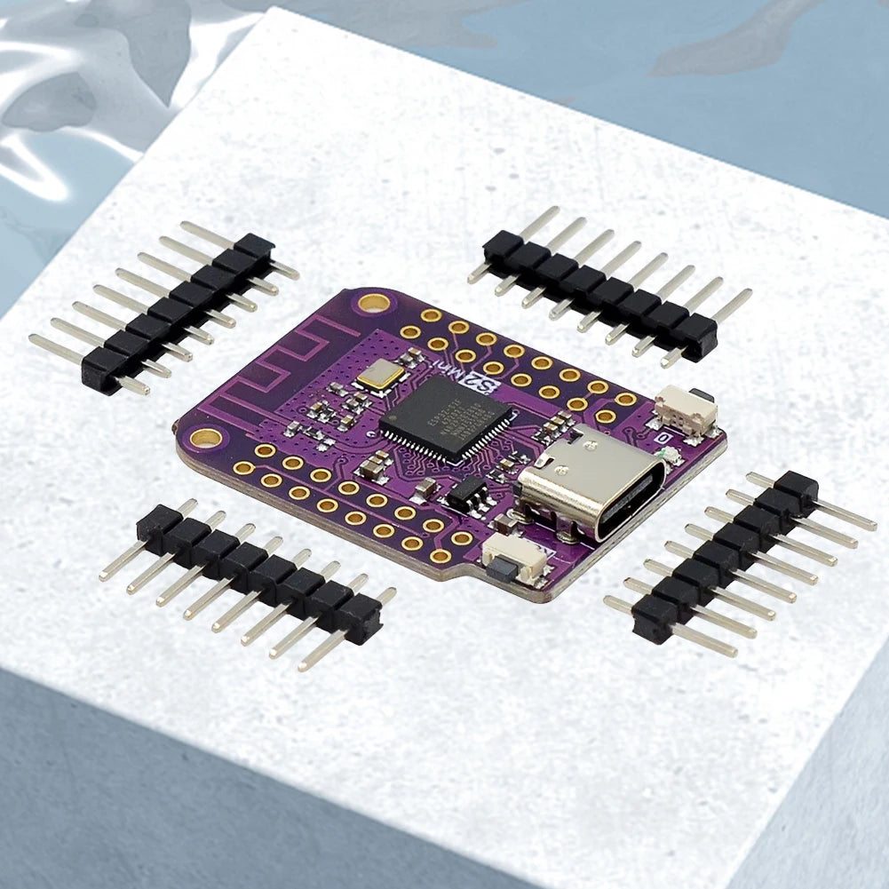 Placa WiFi IoT ESP32 S2 Mini (ESP32-S2FN4R2, 4MB Flash, Tipo C) compatible Arduino/MicroPython (1/2 Unidades)