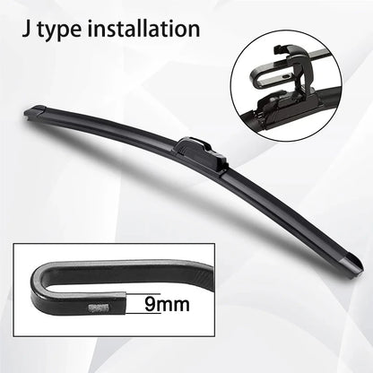 Limpiaparabrisas Auto Goma Suave Sin Hueso Tipo U HD Silencioso Durable para Hyundai ix35 (2010-2015) (24"+16")