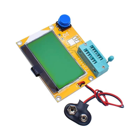 Tester Transistor LCR-T4 Diodo Triodo Capacitancia ESR Meter MOS PNP LCD Mega328 + Carcasa Acrílica