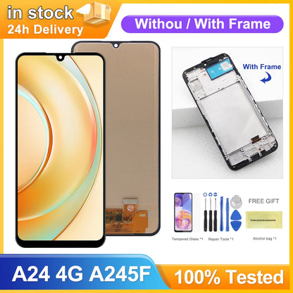 Pantalla TFT A24 4G para Samsung Galaxy A24 4G A245F A245F/DS pantalla Lcd pantalla táctil Digital con reemplazo de marco