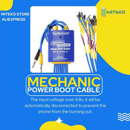 Mechanic iBoot FPC Power Supply Test Cable, Mobile Phone Boot Device, iPhone, Samsung, Huawei, OPPO, Xiaomi, Repair Control Line