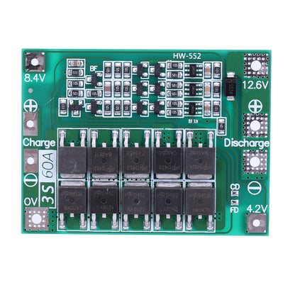 3S 4S 20A 40A 60A Li-ion Lithium Battery Charger Protection Board 18650 BMS Drill Motor 11.1V 12.6V/14.8V 16.8V Enhance/Balance