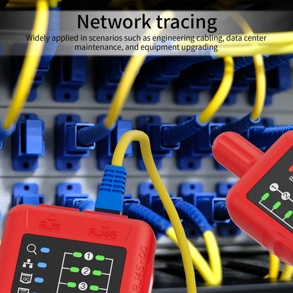 Tester Cable Red Digital RJ11/RJ45 (CAT5/CAT6) - Rastreador Hilos Telefónicos/LAN (Alta Calidad)
