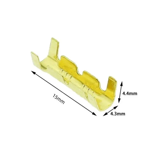 Conector Terminal Cobre Amarillo Alta Precisión Tipo 453u (Interfaz Dual, 0.3-1.5mm²) (200 Unidades)