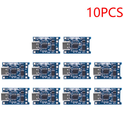 1-10pcs Type-c Micro / TYPE C 5V 1A 18650 TP4056 Lithium Battery Charger Module Charging Board With Protection Dual Functions 1A