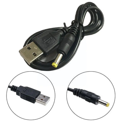 Cable Carga USB A a DC Plug (0.8m) Compatible con PSP 1000/2000/3000 (1 Unidad)