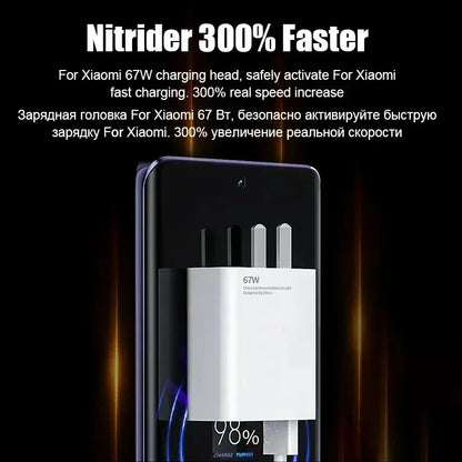 Cargador Xiaomi Original 67W Carga Rápida GaN USB-C PD (EU/US/UK) + Cable USB-C