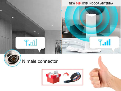 Amplificador Señal Celular 5 Bandas 2G/3G/4G LTE Repetidor 700/1700/1900/2600 MHz