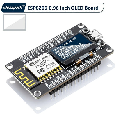 Placa Desarrollo NodeMCU ESP8266 con Display OLED 0.96" CH340 ESP-12E WiFi Micro USB Arduino/Micropython