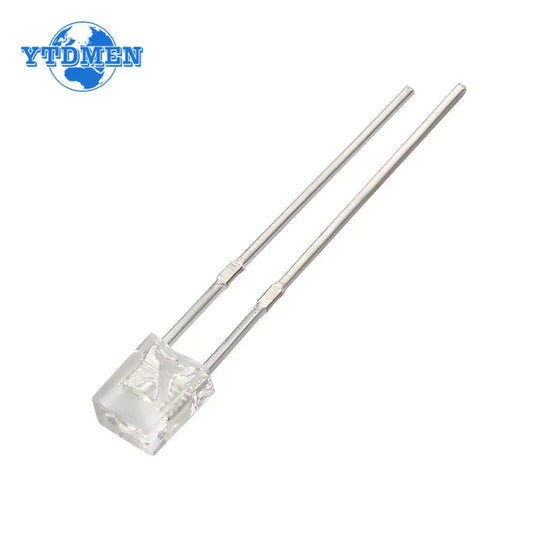 Diodo LED Transparente Luminiscente (2x3x4mm) Blanco/Verde/Rojo/Amarillo/Azul (Kit 50 Unidades)