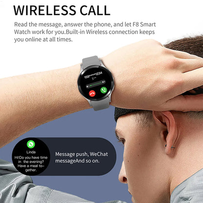 Smartwatch 2024 6 Pro (1.32", 160x160) Llamada Bluetooth, Diales Personalizados, Monitor Salud/Deporte para Hombre/Mujer