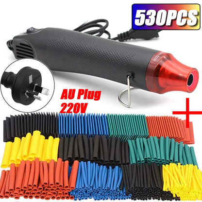 Kit Tubo Termoretráctil 2:1 Envoltura Cable Aislante Protección Conexión (127/530/580 Piezas) (Opción Pistola Aire Caliente)