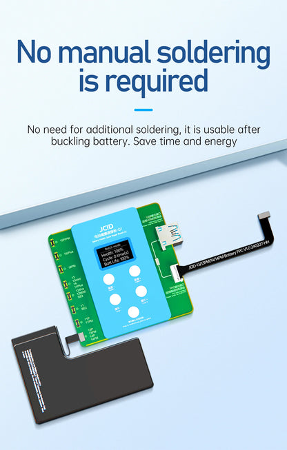 JCID JC Q1 Battery Health Quick Repair Board for iPhone 11, to 15 Pro, Solve Window, Pop-up Modify Battery Cycle, No Need FPC