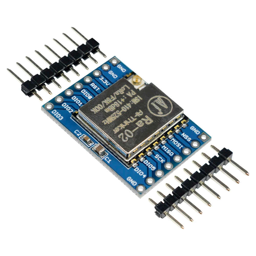 Módulo LoRa DIYMORE SX1278 (433MHz, 10KM, Ra-02) Transmisión Inalámbrica Spread Spectrum con Antena IPX 2.4G para Hogar Inteligente