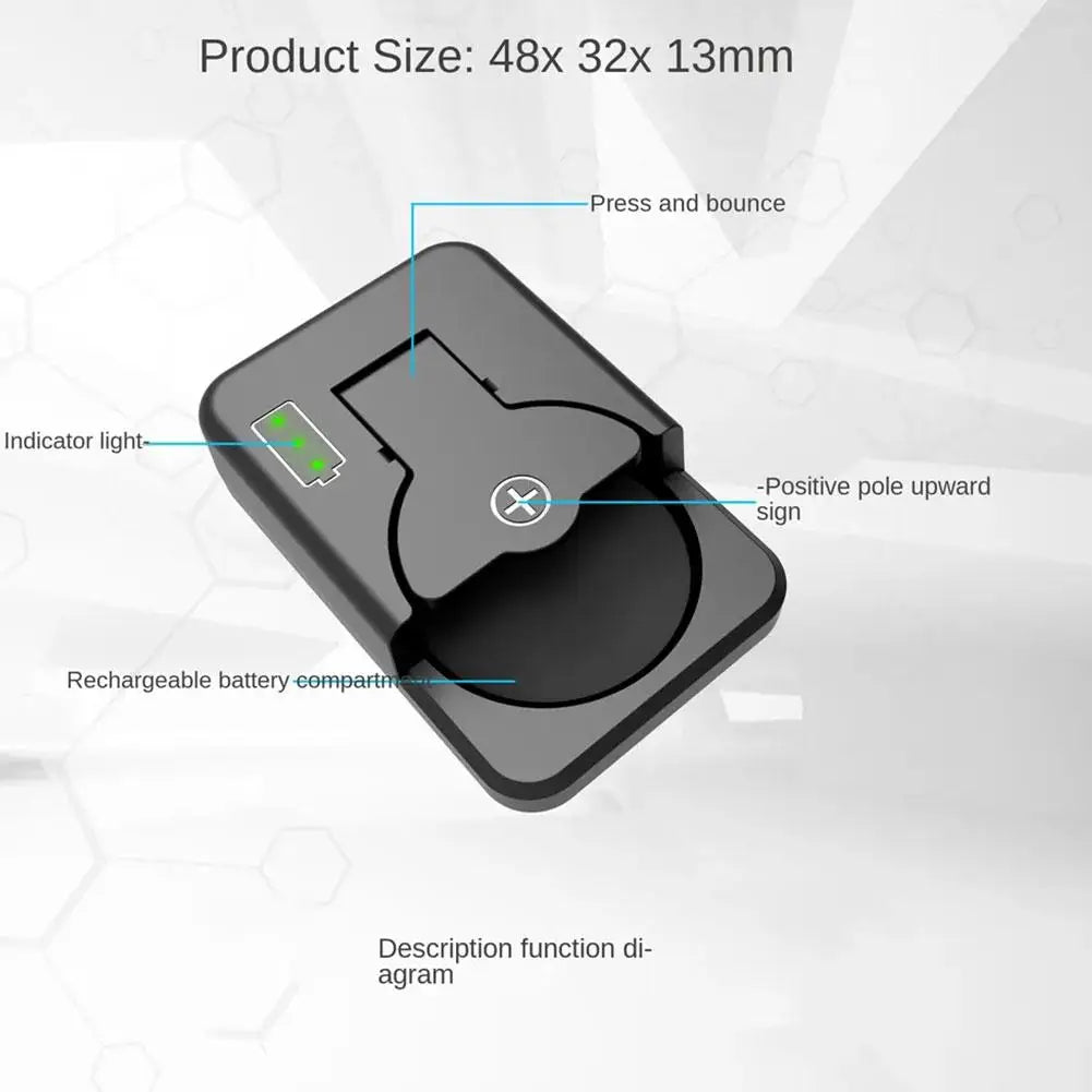 Mini Cargador Universal Portátil para Baterías Pila Botón (LIR2016/LIR2025/LIR2032/LIR1025) con Indicador LED