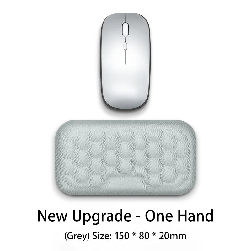 Reposamuñecas Ergonómico Espuma Memoria para Teclado y Mouse Pad (Protección Oficina/Tipeo) Computadora/Notebook